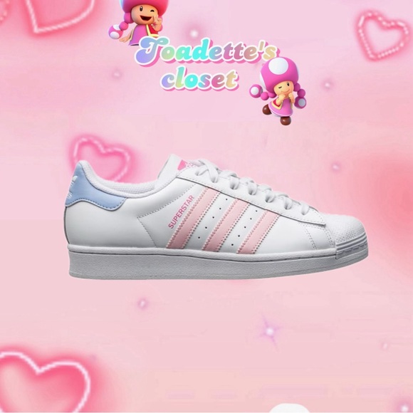 Adidas Superstars Pink/Lilac - Picture 1 of 5